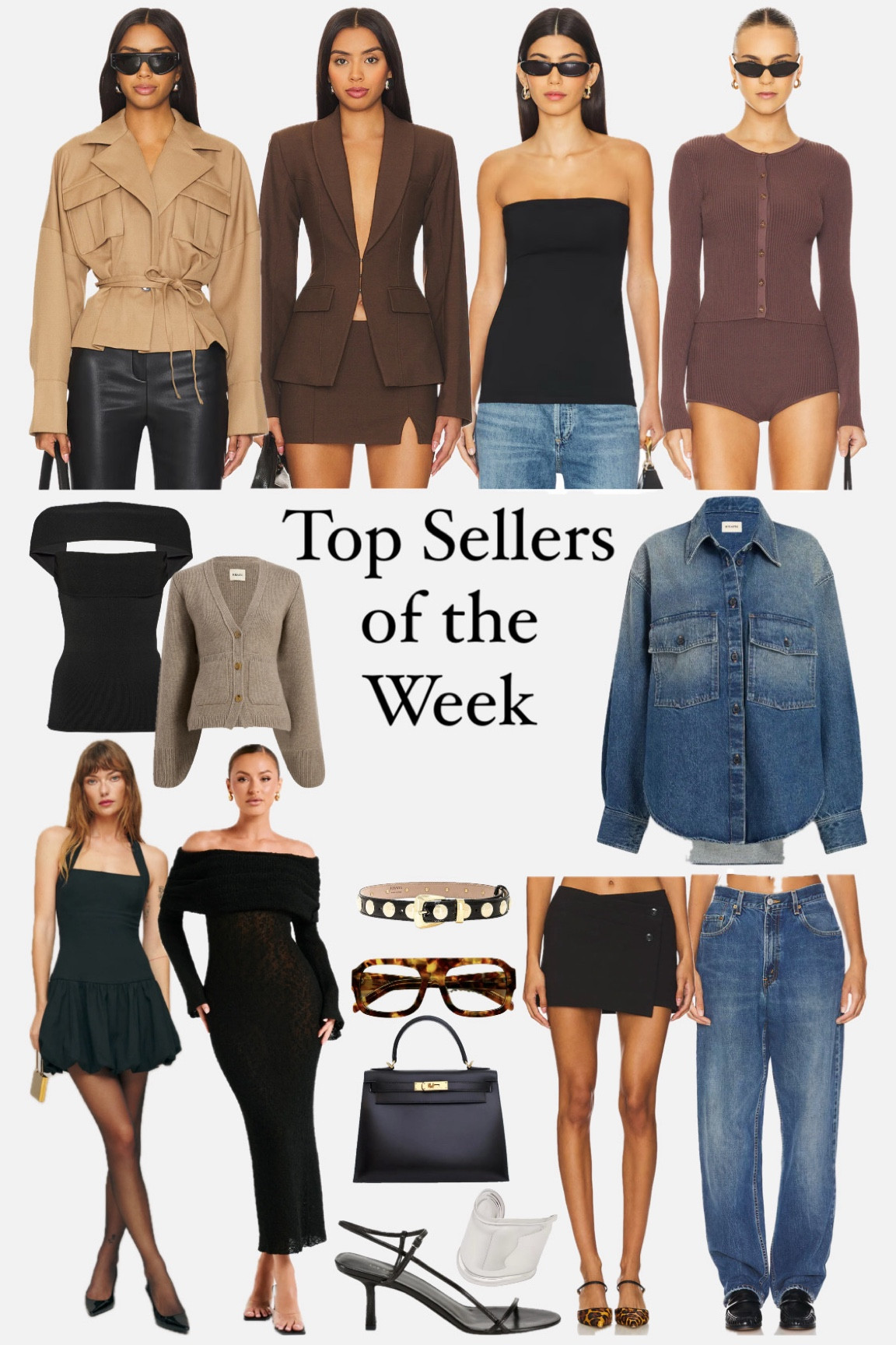 Here’s a list of my top selling and most asked about pieces of the week. I took my normal size in everything. 

Cropped jacket, brown blazer, Camila Coelho Collection, top, mini dress, khaite sweater, denim shacket, maxi dress, mini skirt, fall outfits, travel outfits, jeans, denim, row sling backs, studded belt, Hermes Kelly 28 leather handbag, Velha sunglasses, statement belt, outfit inspo, fall must-haves, wardrobe essentials  


#LTKWorkwear #LTKSeasonal #LTKFallSale