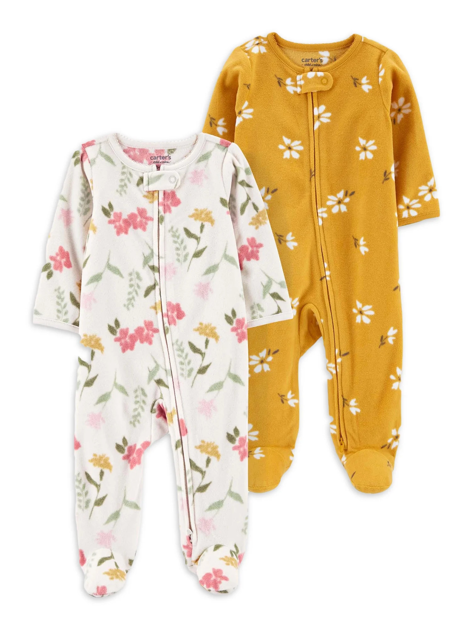 Carter's Child of Mine Baby Girls, Sleep N Play, 2-Pack, Sizes Preemie-6/9 Months | Walmart (US)