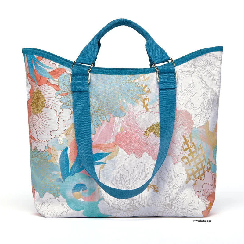 Werkshoppe Peony Blossoms Go Big Tote Bag - Pink | Verishop