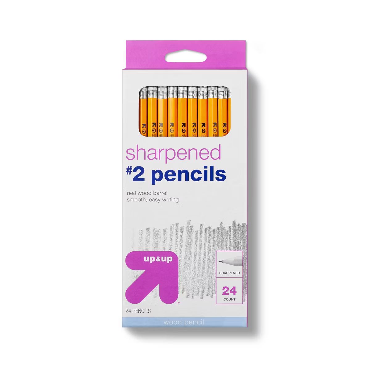 Sharpened #2 Wood Pencils 24ct - up&up™ | Target