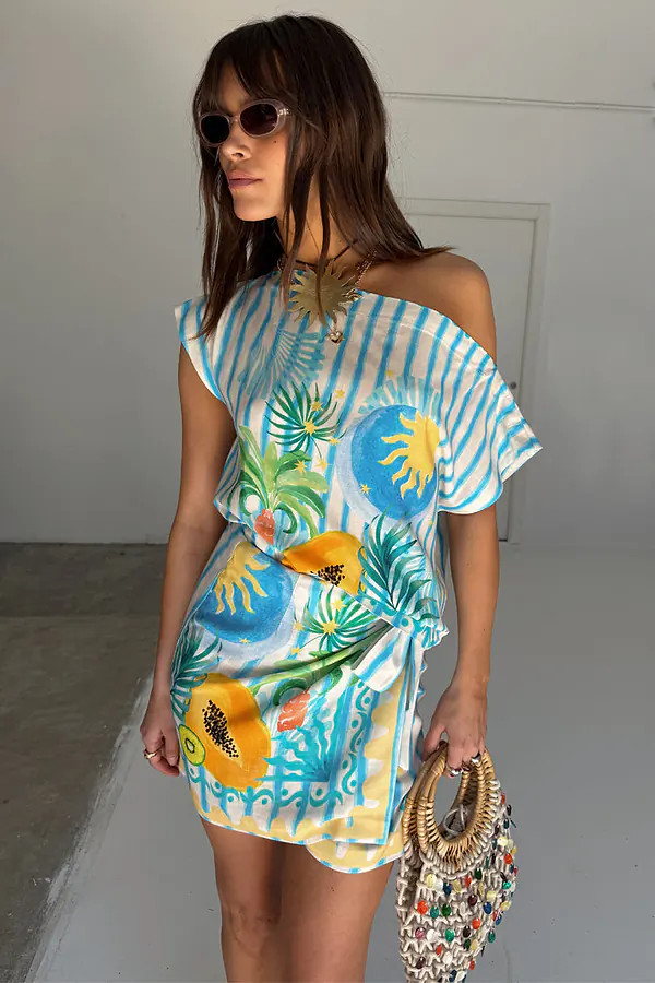 Rio Stripe Boxy Top | Never Fully Dressed (UK & IE)