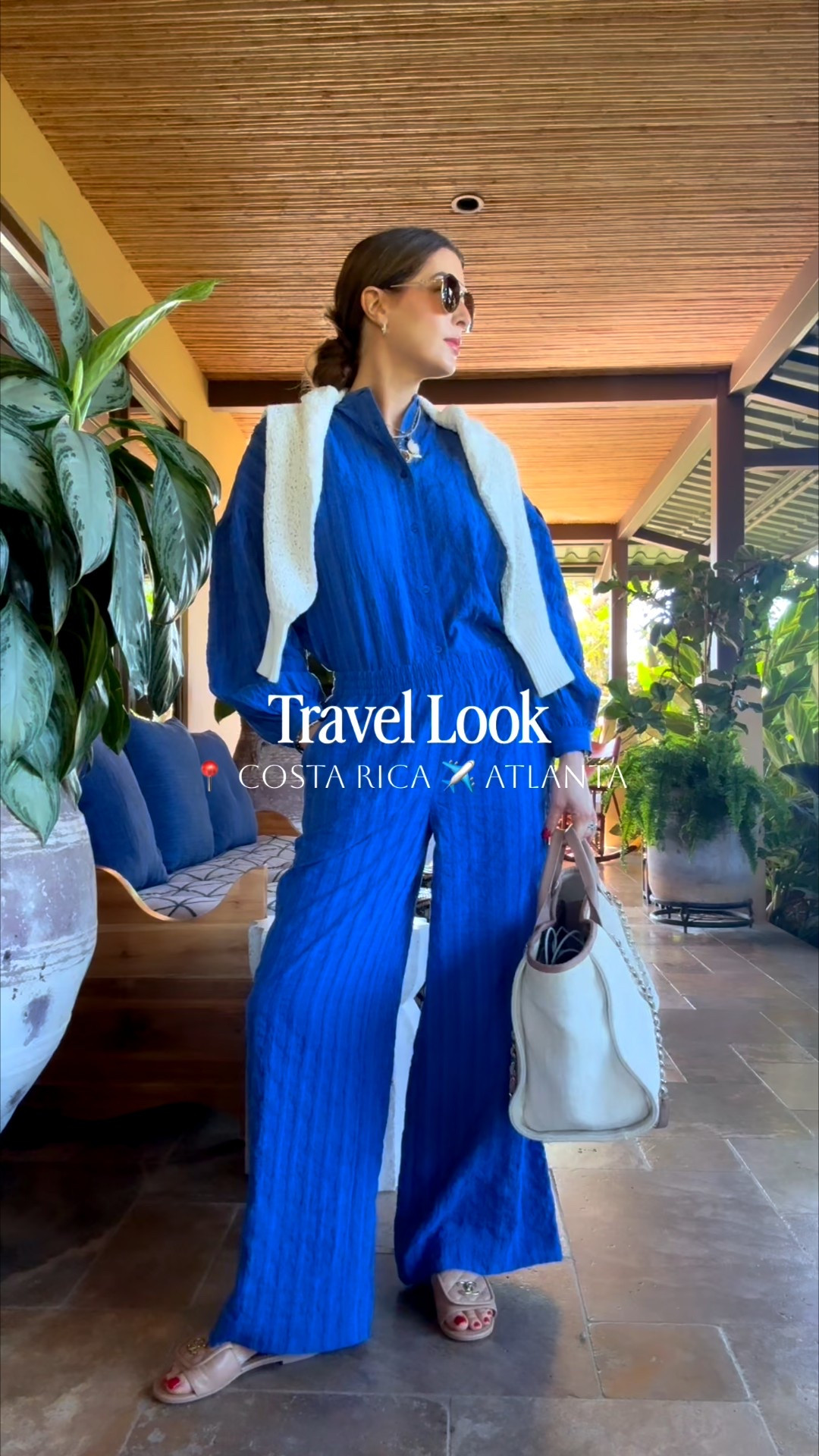 ✨This blue set was the MVP of my travel day back from Costa Rica.✨
The elastic waistband = pure comfort, and the pop of color made it such a standout. I got so many compliments on it! You can also style the pieces beautifully with swimwear, so it’s truly a workhorse set you’ll wear on repeat. I’m in a size small in both.

#TravelOutfit #ResortStyle #AirportOutfitInspo #MatchingSetStyle #ComfortAndChic

#LTKTall #LTKTravel #LTKOver40