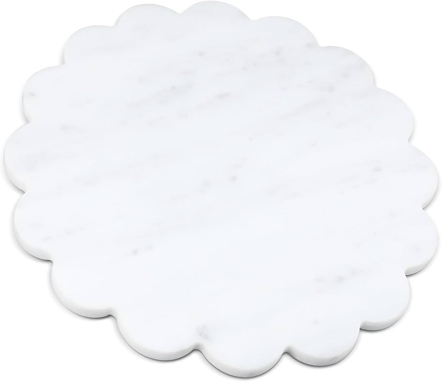 12 Inches Marble Cutting Board Round Cheese Board Marble Charcuterie Board Circle Marble Slab Mul... | Amazon (US)
