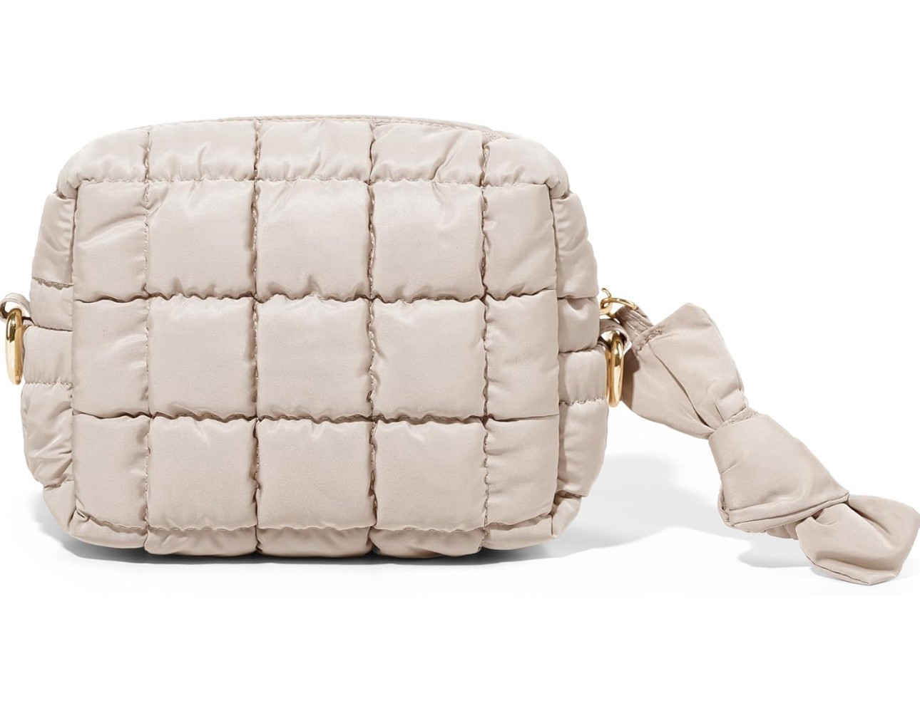 Yarnic Quilted Makeup Bag Cosmetic Bag, Travel Toiletry Bag for Women, Cute Makeup Bag Organizer Puffer Makeup Pouch (S, Beige)

#LTKHome