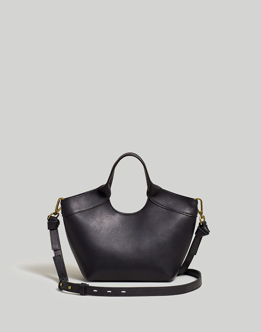 The Sydney Cutout Tote in Leather | Madewell