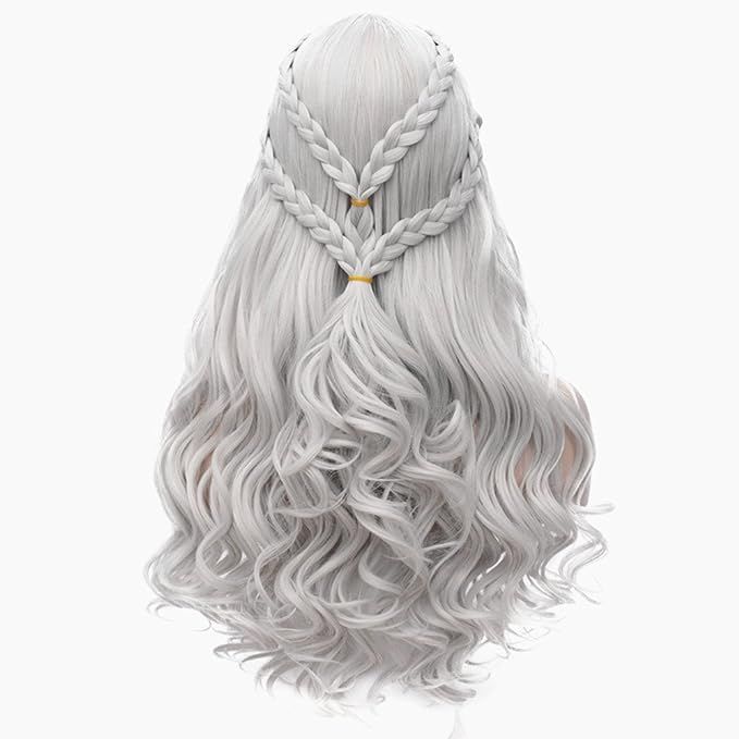 Daenerys Targaryen Wig for Game of Thrones Khaleesi Long Curly Wavy Hair Wigs | Amazon (US)