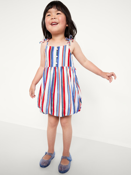 Printed Sleeveless Bubble Dress for Toddler Girls | Old Navy (US)