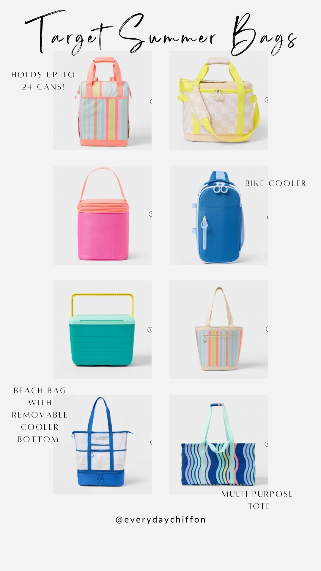 Target summer bags & coolers


#LTKSummerEdit #LTKFindsUnder50 #LTKItBag