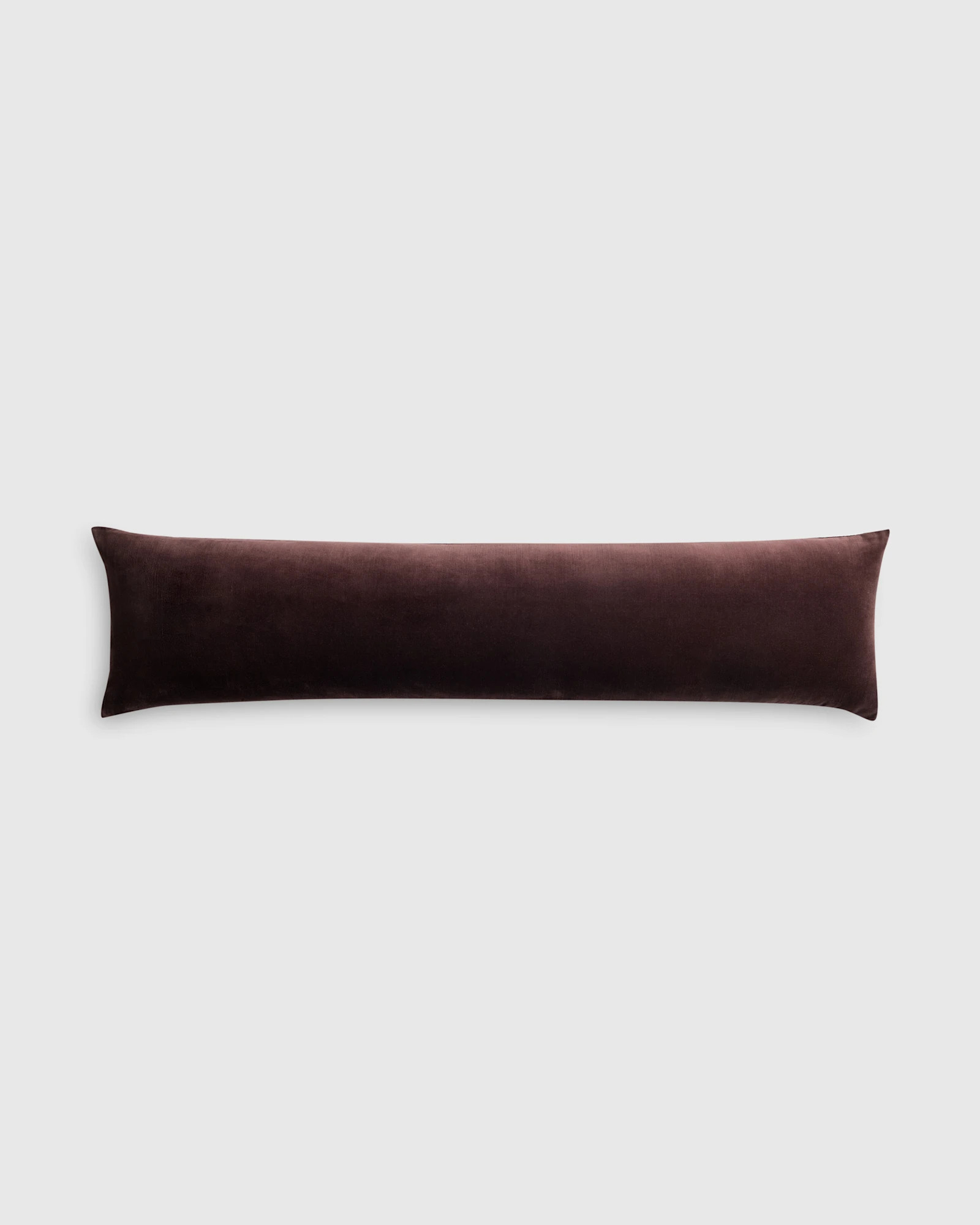 Quince | Cotton Velvet OverSized Lumbar Pillow Cover in Olive, Size 12""x48 | Quince