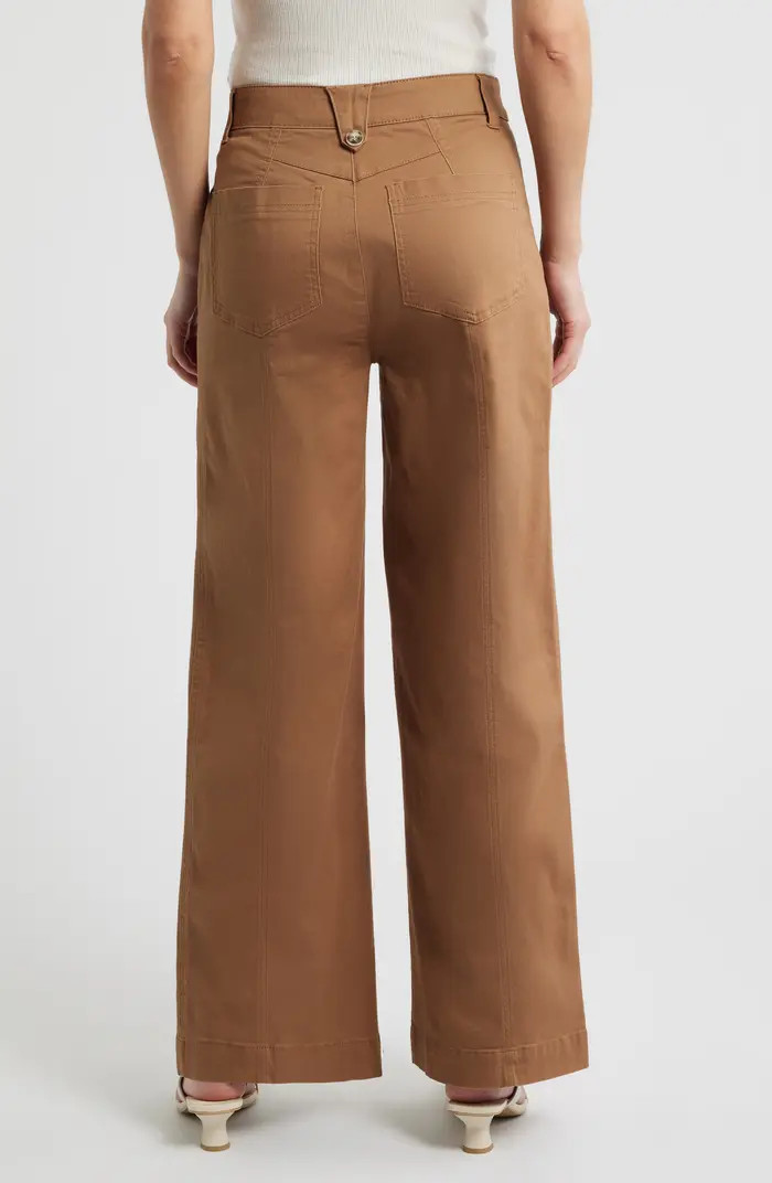 Skyrise Patch Pocket Wide Leg Pants | Nordstrom