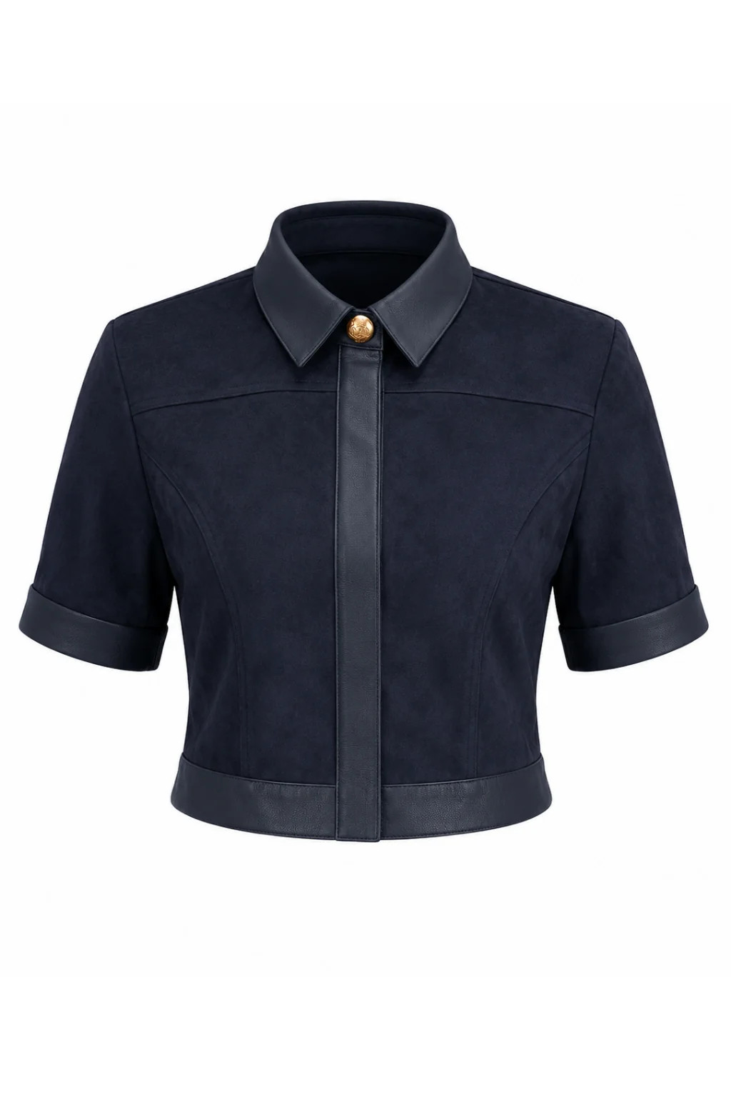 Boston Navy Suede Top | Anna Cate Collection