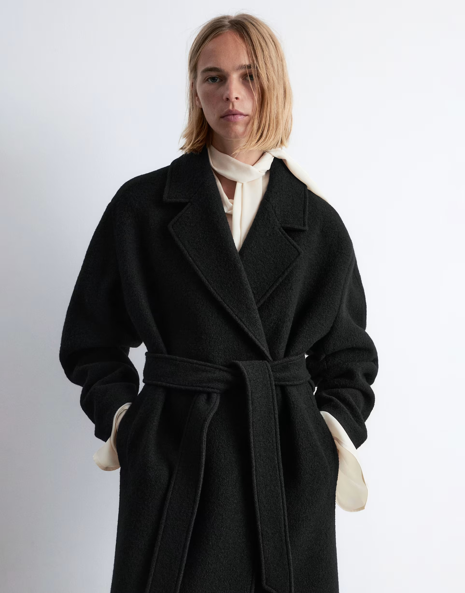 & Other Stories belted wool coat in black | ASOS (Global)
