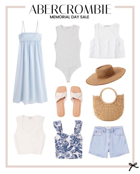 Abercrombie Memorial Day finds! Stunning blue midi dress and perfect sun hat for summer! 

#LTKSeasonal #LTKstyletip #LTKFind