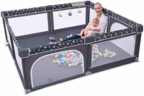 Baby Playpen, ANGELBLISS Playpen for Babies and Toddlers, Extra Large Playard with Gate, Kids Saf... | Amazon (US)