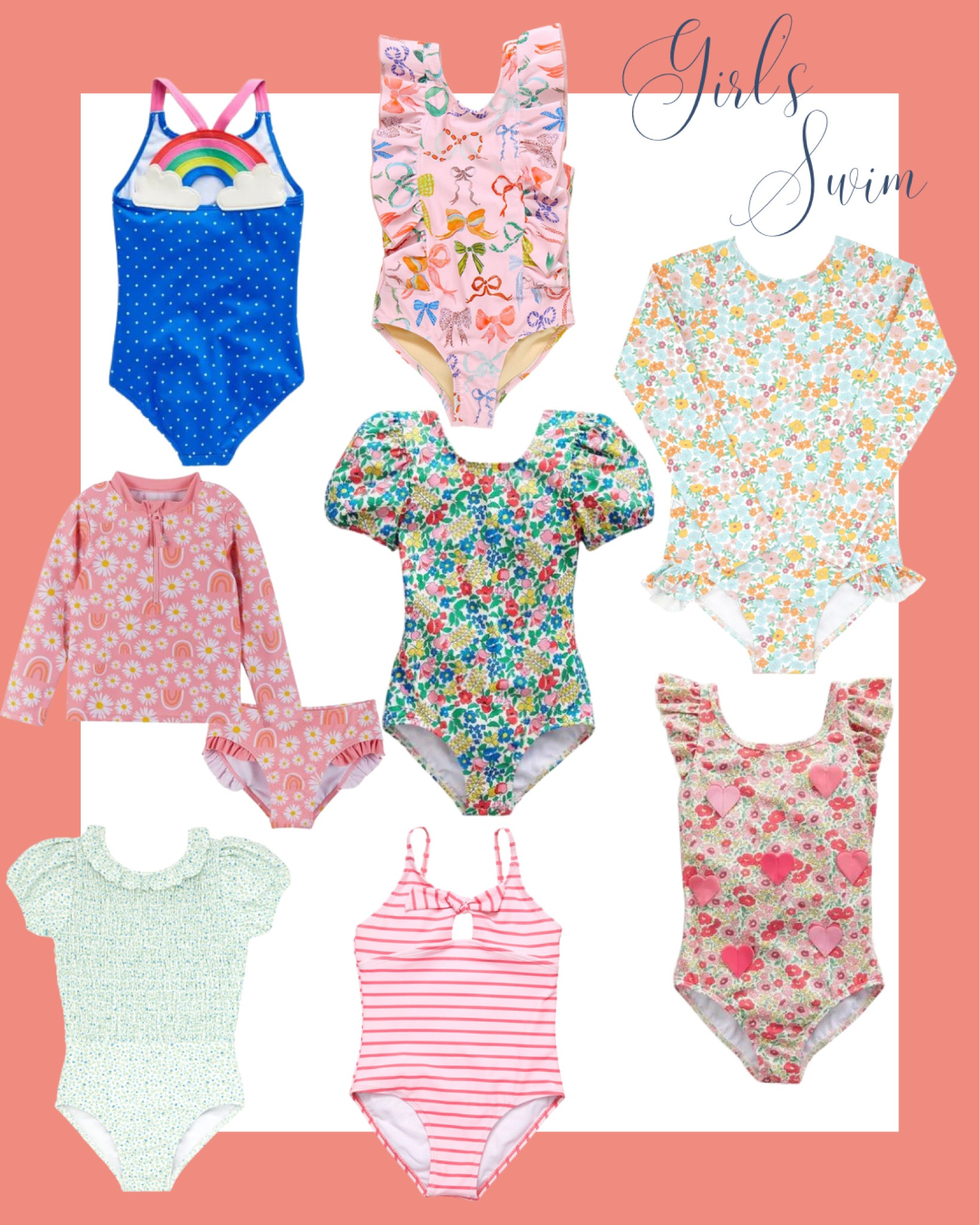 Spring is around the corner and I am so ready for pool season. I’m putting off getting our almost 5 year old a bikini for as long as possible. So all one pieces/rash guards have to be Frances approved. These are some favorites from browsing with Francie.

#LTKswim #LTKfamily #LTKkids
