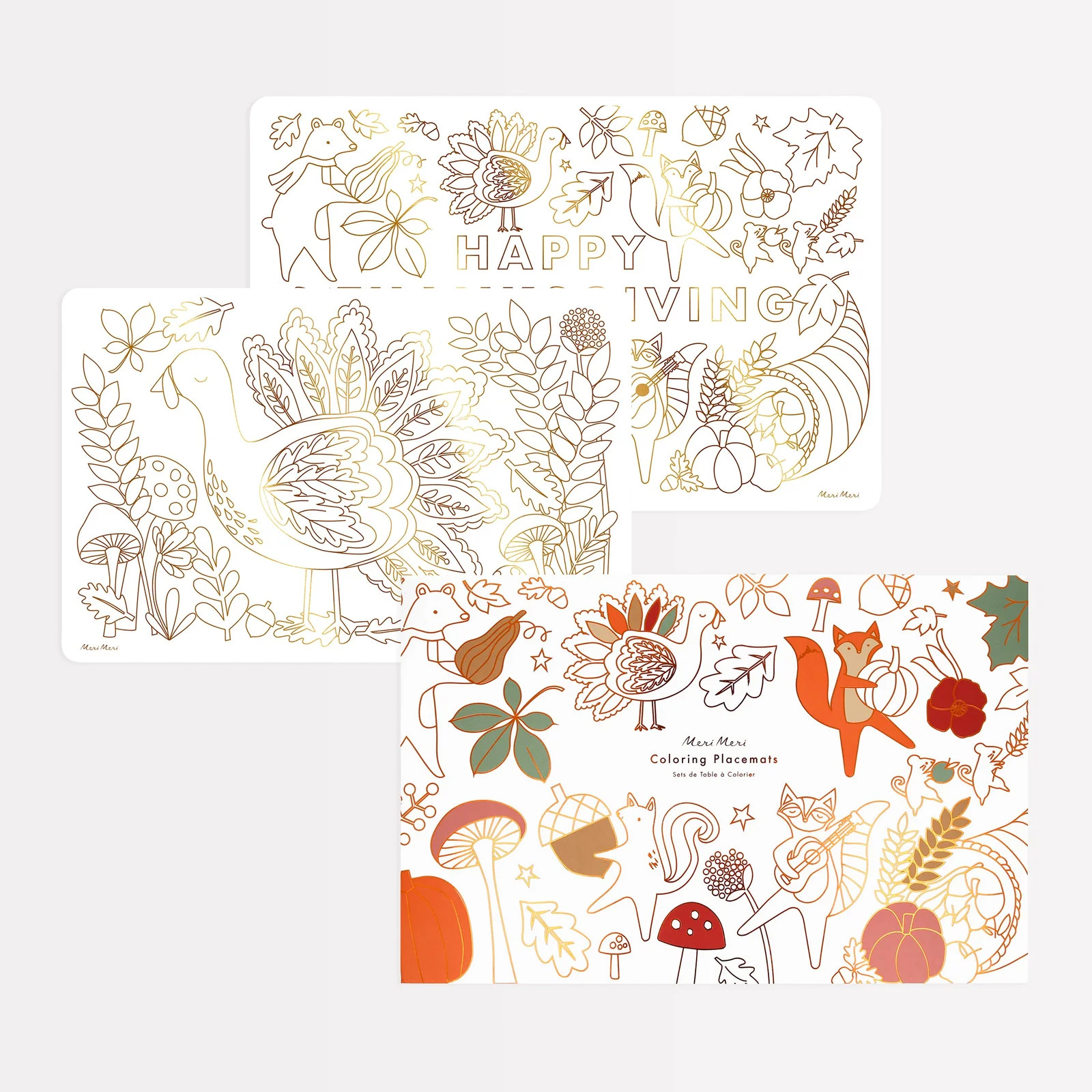 Thanksgiving placemats | Meri Meri