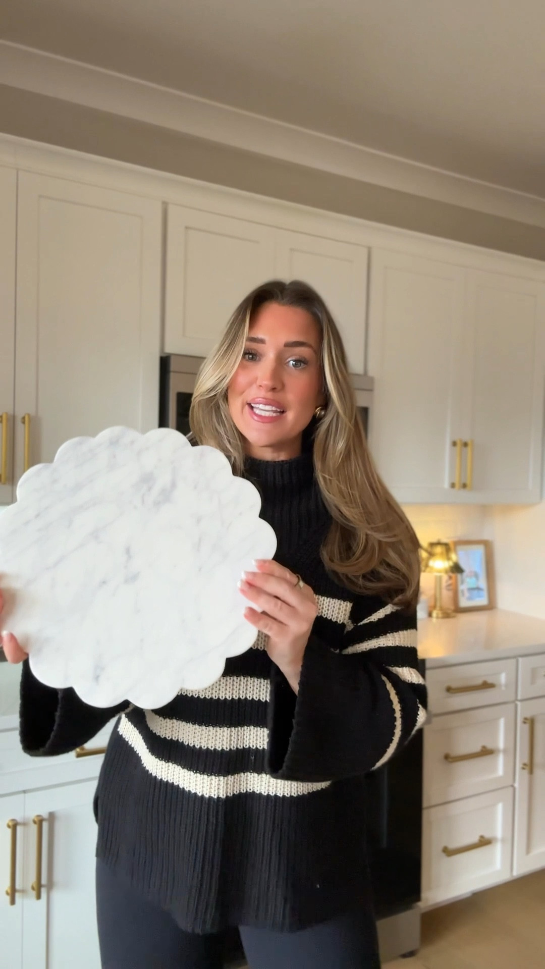 $15 Elevated Walmart find - this large scalloped MARBLE tray can be used multiple ways around the house. 

#LTKHome