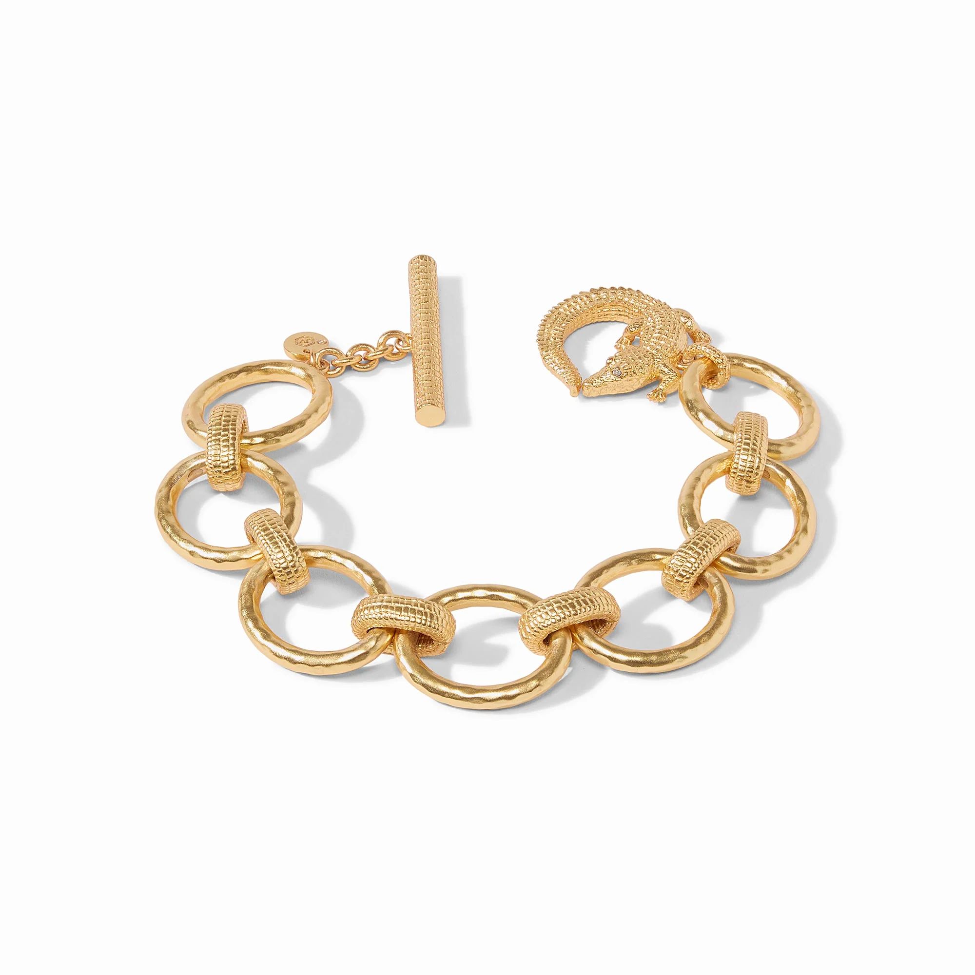 Gold Alligator Link Bracelet | Julie Vos | Julie Vos