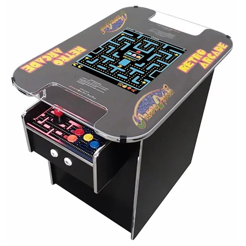 Suncoast Arcade 2 Player Plug-In Cocktail Arcade Machine with 60 Games Included | Wayfair North America