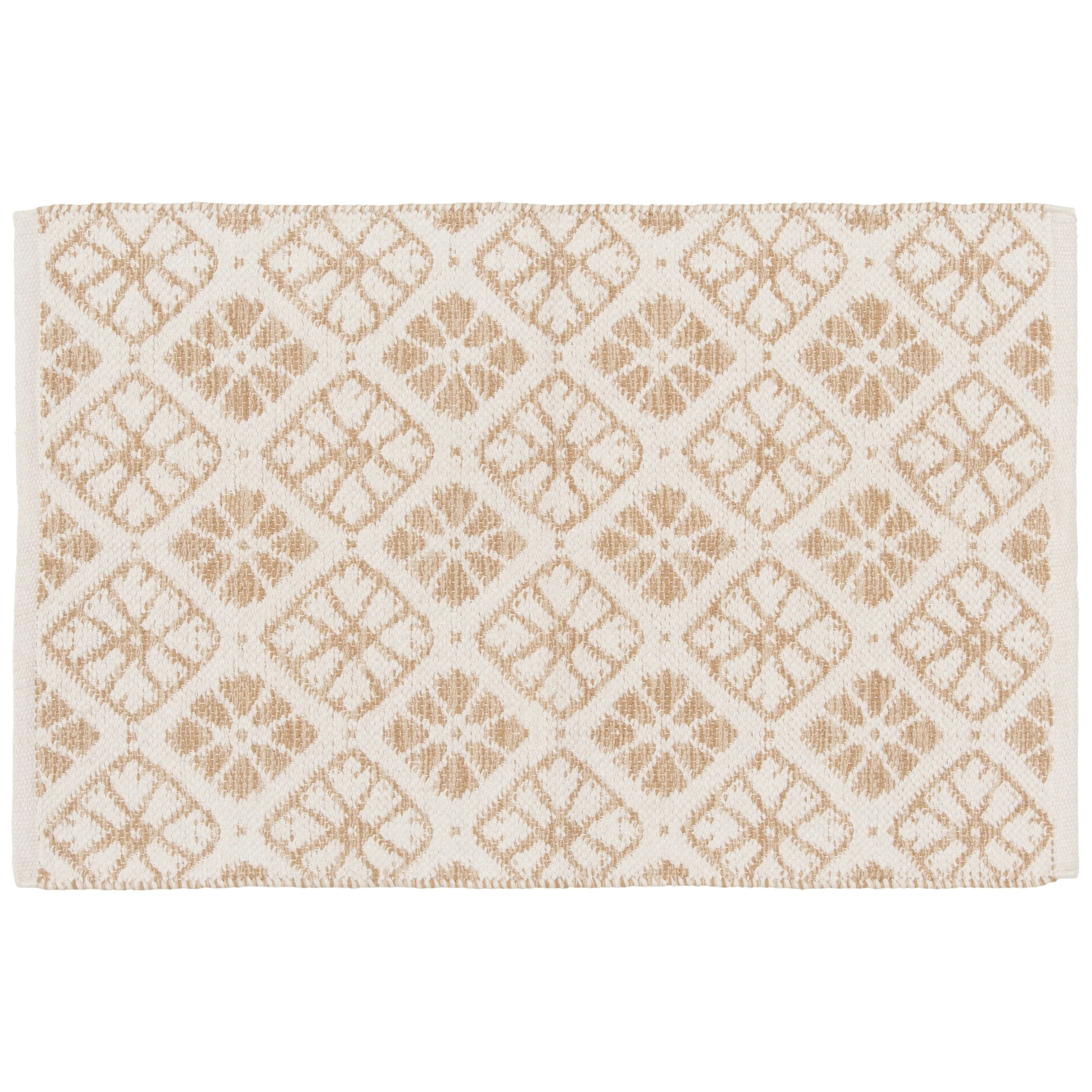 Mainstays by Becky G. & Alejandra Indoor Accent Rug, Beige Tile, 24" x 36" | Walmart (US)