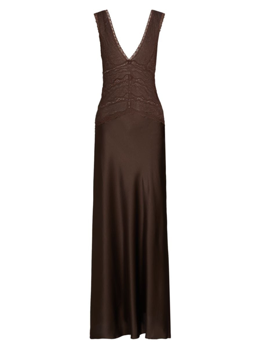 Nalla Lace Silk Maxi Dress | Saks Fifth Avenue