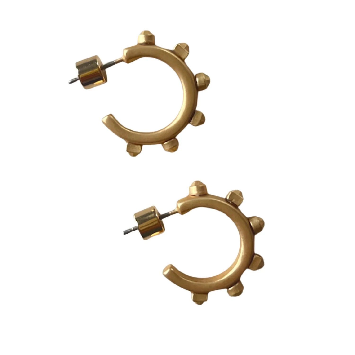 Metal Huggie - Gold Hoop Earring | Smith and Co. Jewel Design