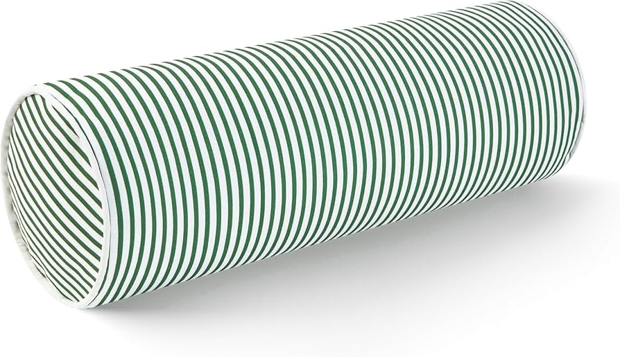 Hofdeco Premium Coastal Patio Indoor Outdoor Bolster Pillow Cover Only, 6"x20" Water Resistant fo... | Amazon (US)