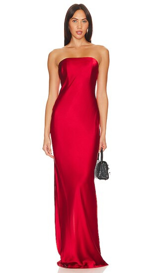 Eva Sleeveless Dress in Red Dahlia | Revolve Clothing (Global)