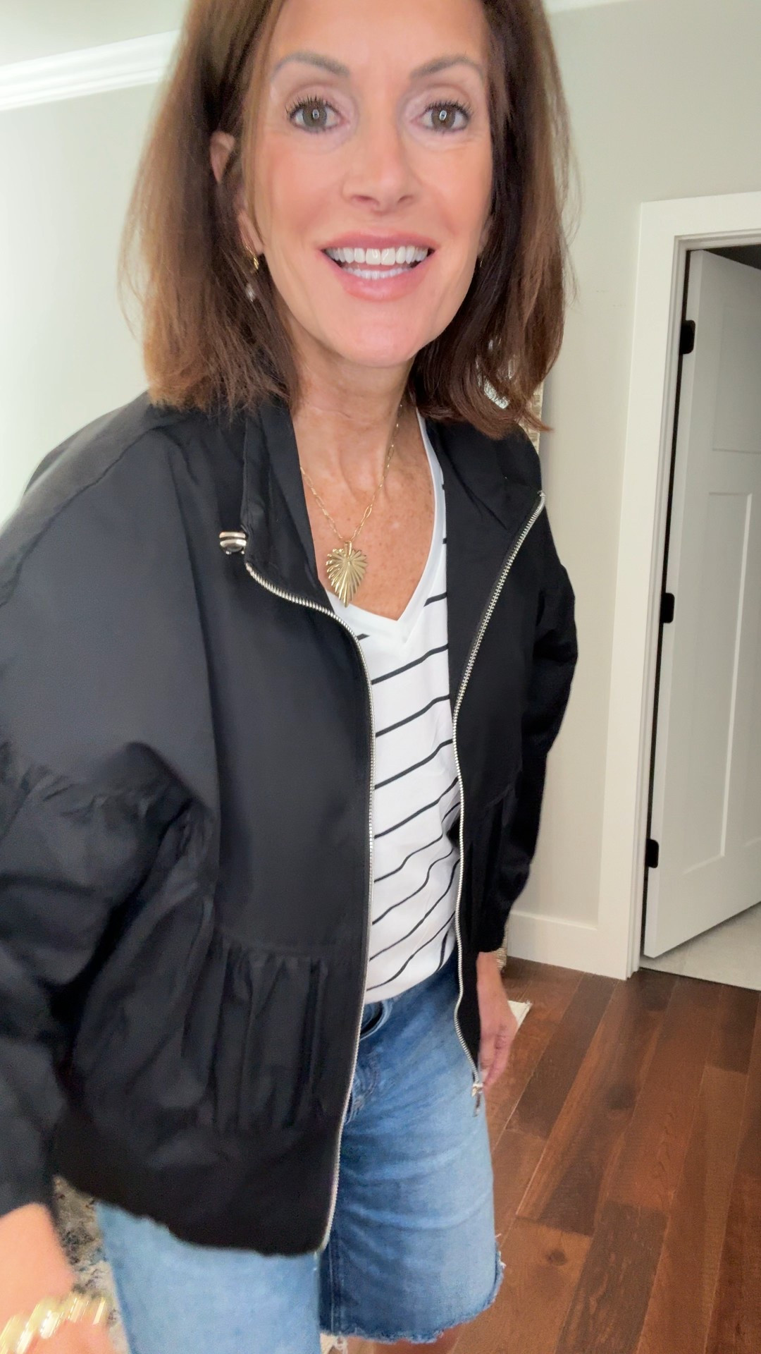 Running errands! 

Tee - L
Denim wide leg shorts - 29
Jacket - large 

#LTKStyleTip #LTKShoeCrush #LTKMidsize