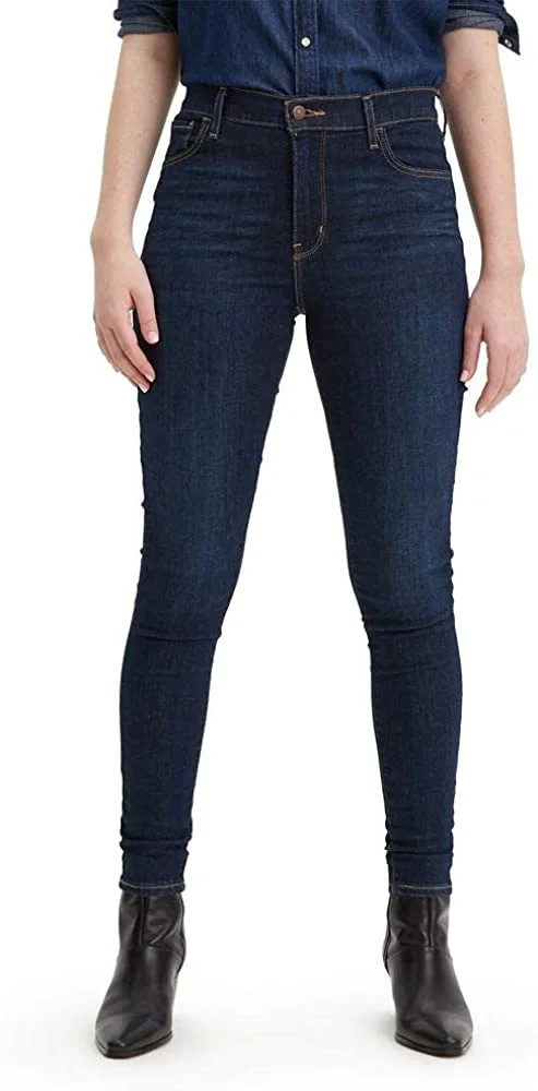 Levis Womens 720 High Rise Super Skinny Jeans Standard and Plus Standard Indigo Daze Waterless 33... | Walmart (US)