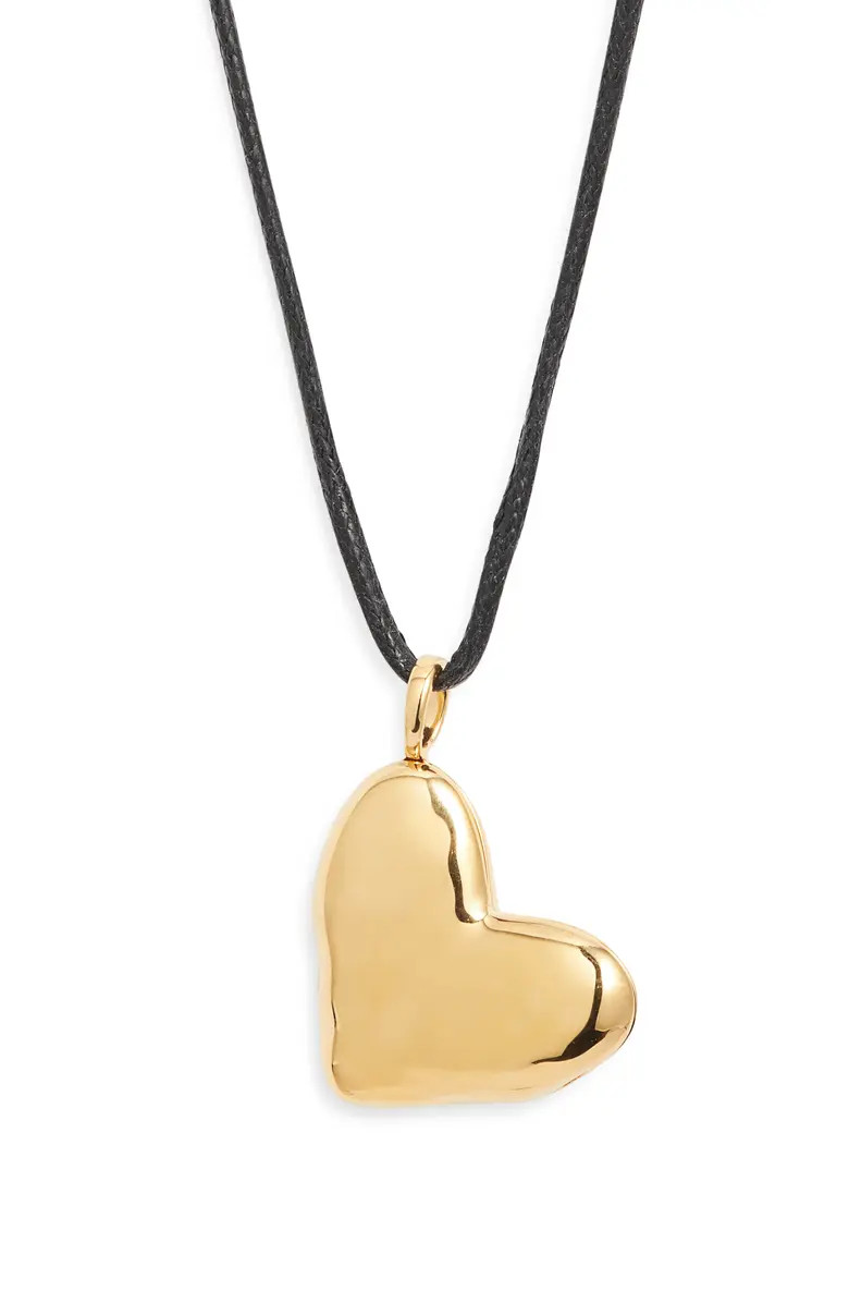 Heart Locket Cord Necklace | Nordstrom