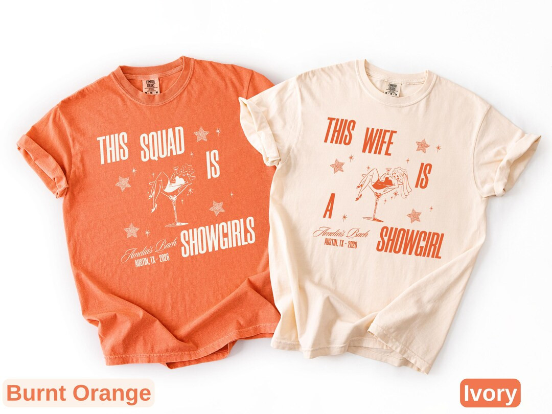 Showgirl Bachelorette Party Shirt: This Wife is a Showgirl Comfort Colors Tee - Etsy | Etsy (US)