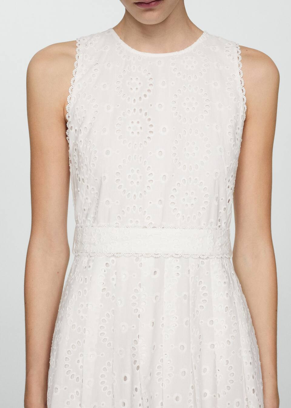 Embroidered belt dress -  Women | Mango USA | MANGO (US)
