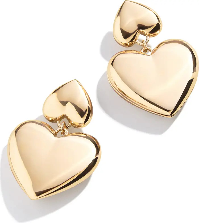 Cora Double Heart Drop Earrings | Nordstrom