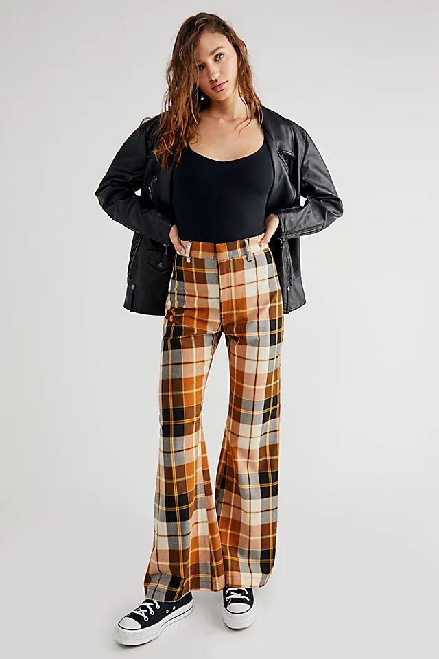 Plaid Jules Pants | Free People (Global - UK&FR Excluded)