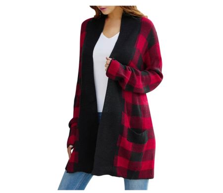 Women Plaid Printed Open Front Pockets Long Sleeve Winter Sweater Cardigan
Now $19.75
(was $21.97)

#LTKsalealert #LTKunder50 #LTKSeasonal