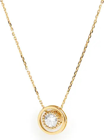 Eternal Halo Diamond Pendant Necklace | Nordstrom