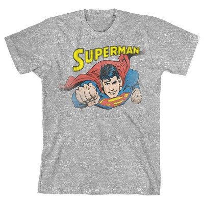 Superman Classic Superhero Youth Athletic Gray Graphic Tee-XL | Target