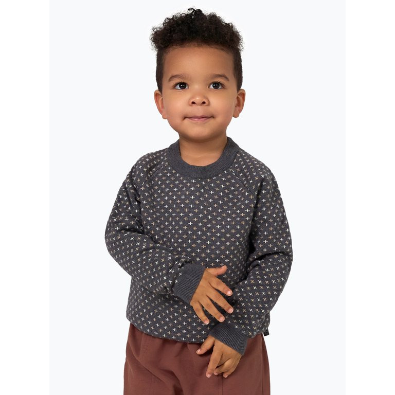 Modern Moments by Gerber Toddler Boy Raglan Crew Sweater, Sizes 12M-5T | Walmart (US)
