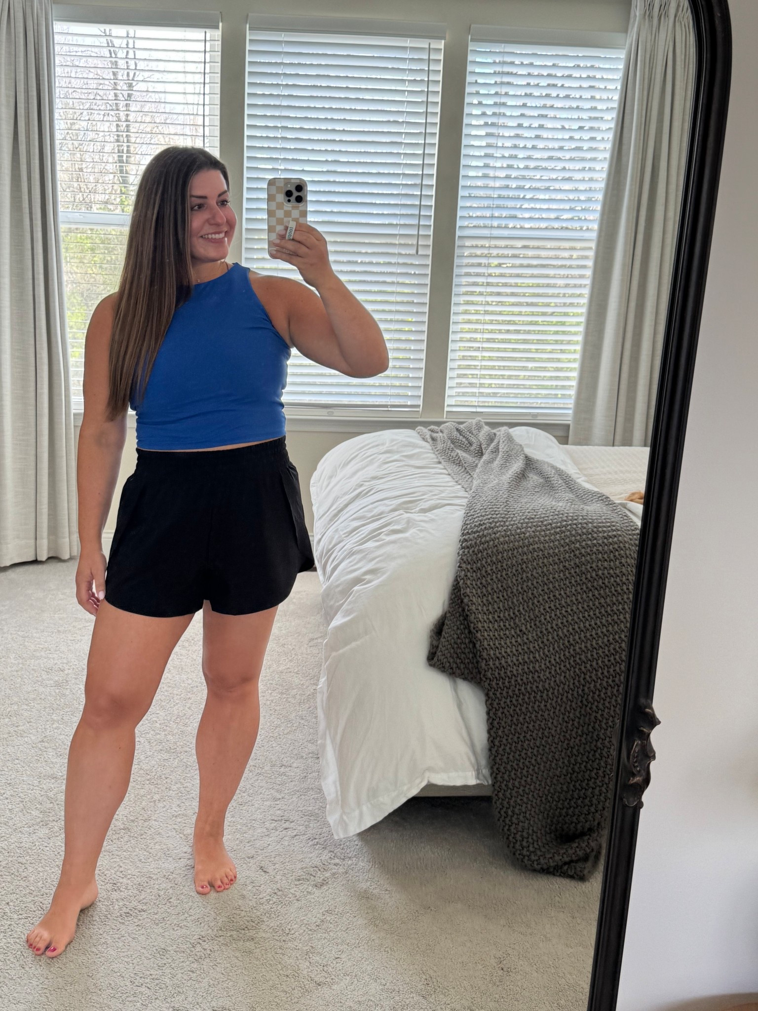 New butterfly hem workout shorts. Sized down in shorts and sized up in top. Avail in multiple color options. 

#LTKActive #LTKMidsize #LTKfitnessgoals