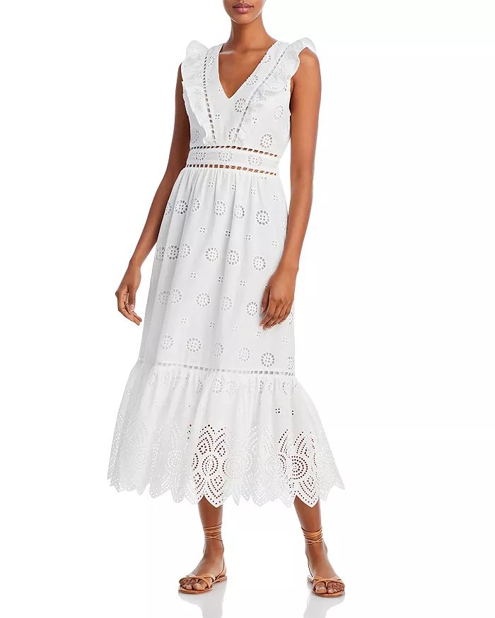 Cotton Sleeveless Eyelet Midi Dress - 100% Exclusive | Bloomingdale's (US)