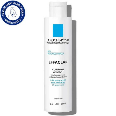 La Roche-Posay Effaclar Clarifying Solution Acne Toner 6.76 fl oz | Walmart (US)