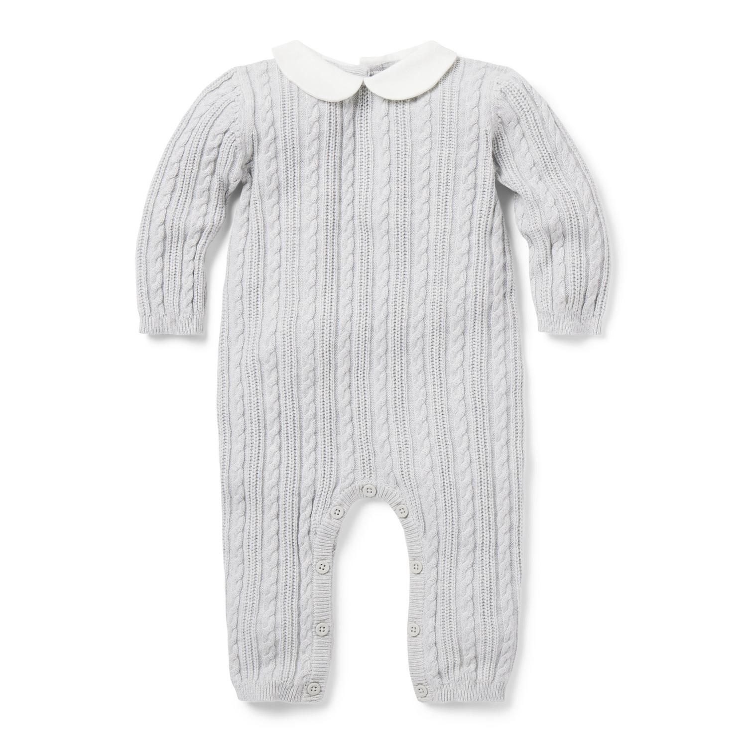 Baby Cable Knit Collared One-Piece | Janie and Jack