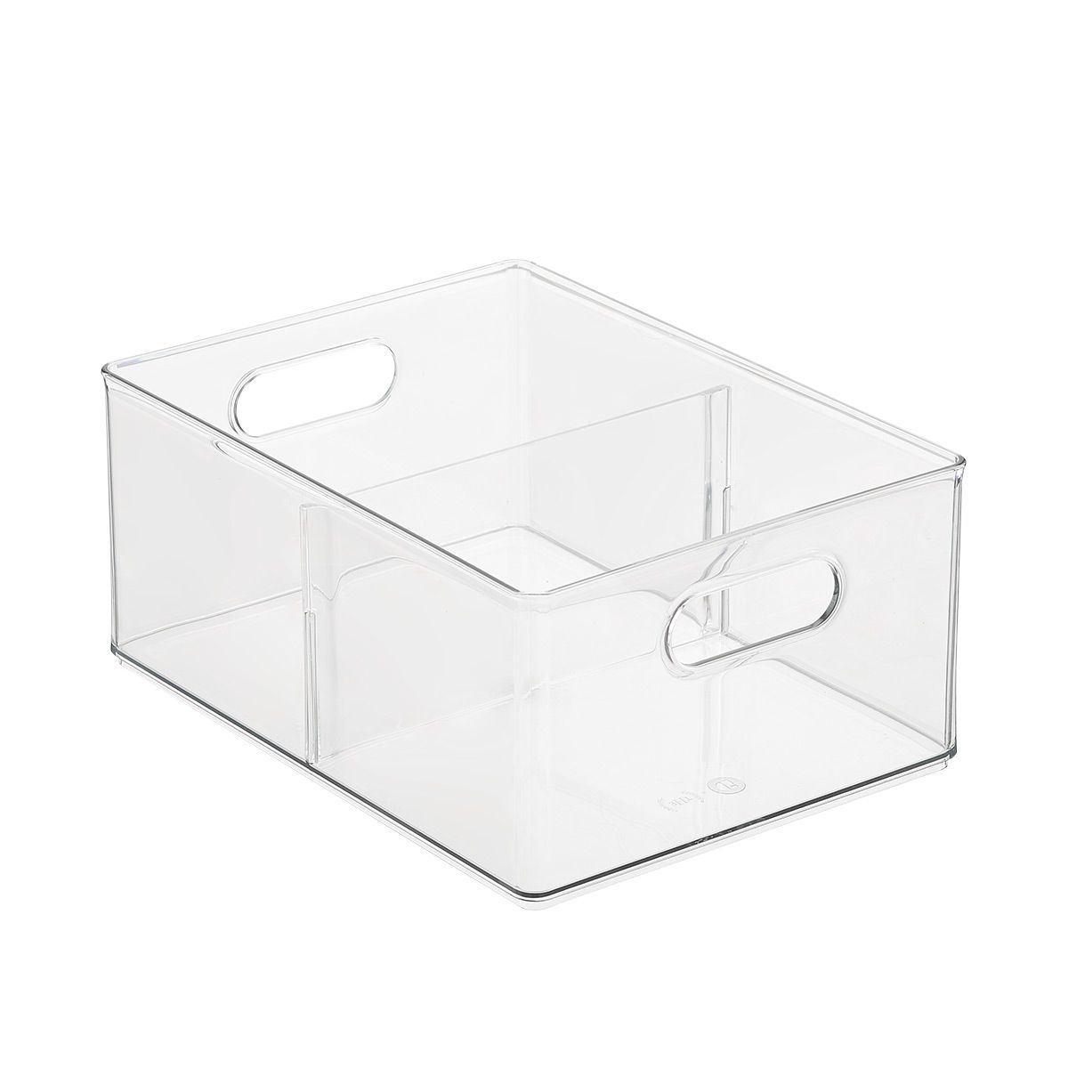 The Home Edit by iDesign All-Purpose Deep Bin with Divider | The Container Store