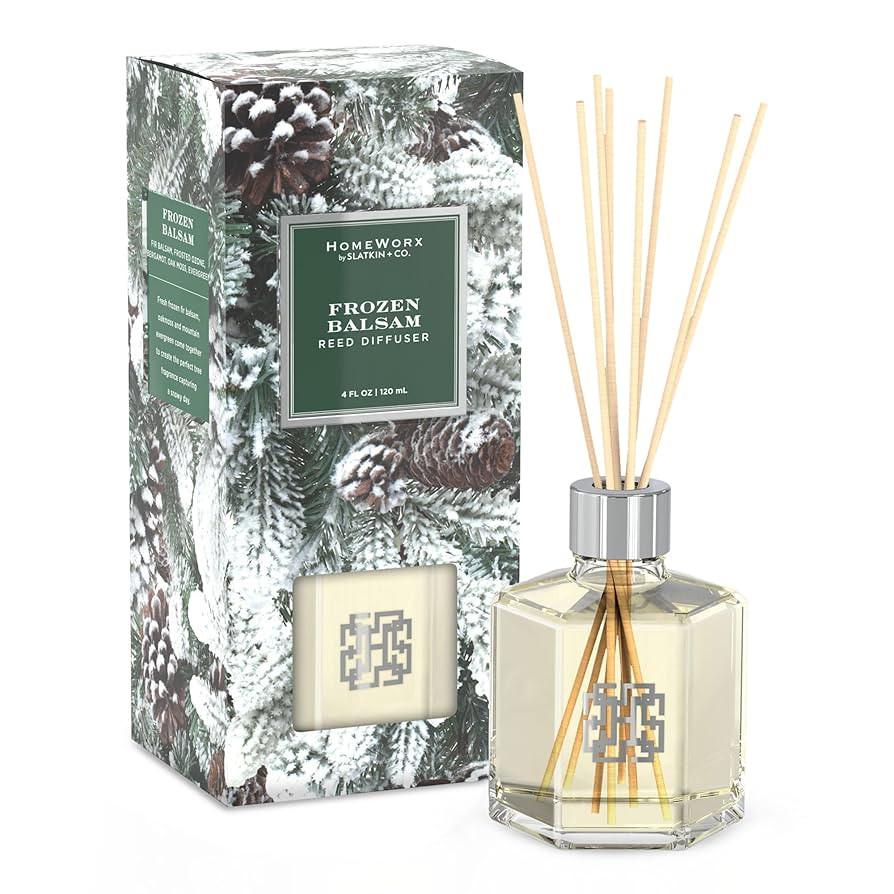 HomeWorx by Slatkin + Co. Frozen Balsam Reed Stick Diffuser | Amazon (US)