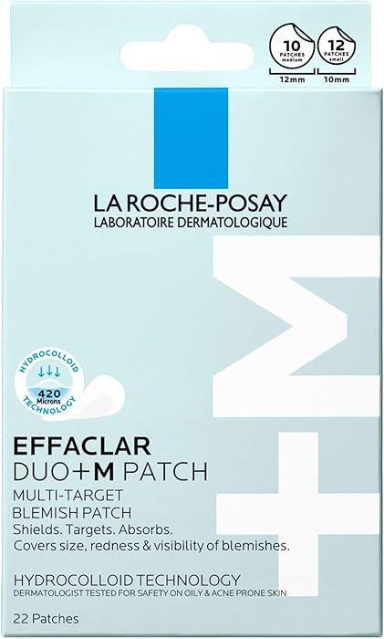 La Roche Posay Effaclar Duo+M Multi-Action Spot Patch with Hydrocolloid Technology, 22 Patches | Amazon (UK)