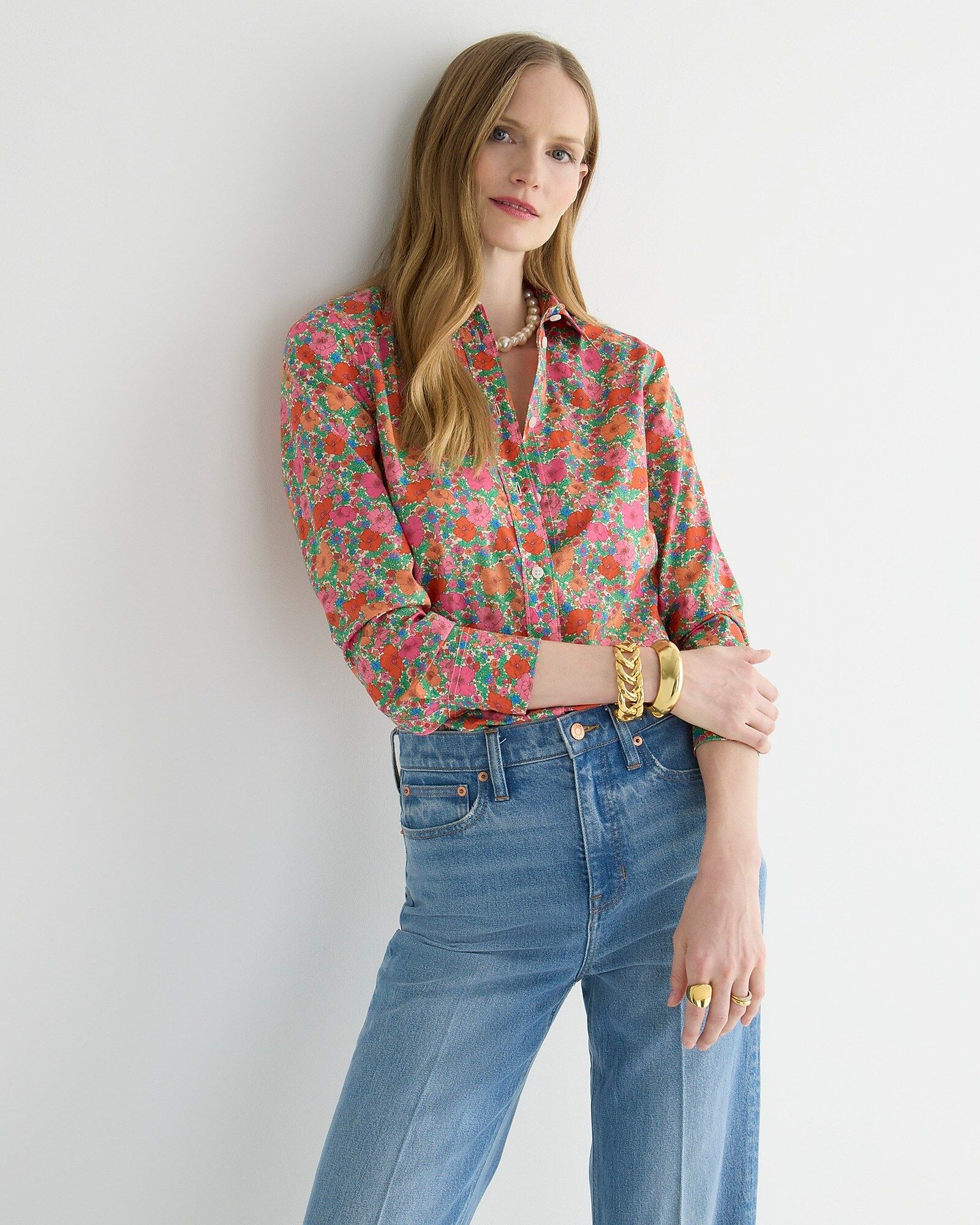 Slim-fit shirt in Liberty® Meadow Song fabric | J.Crew US