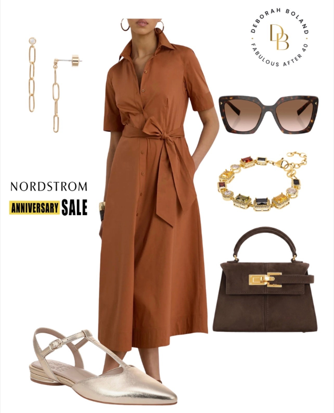 This camel colored shirt dress is a fab find for Fall. Wear it as is or layer a pretty jacket or trench coat over for a cool weather look.

#LTKSeasonal #LTKOver40 #LTKSaleAlert