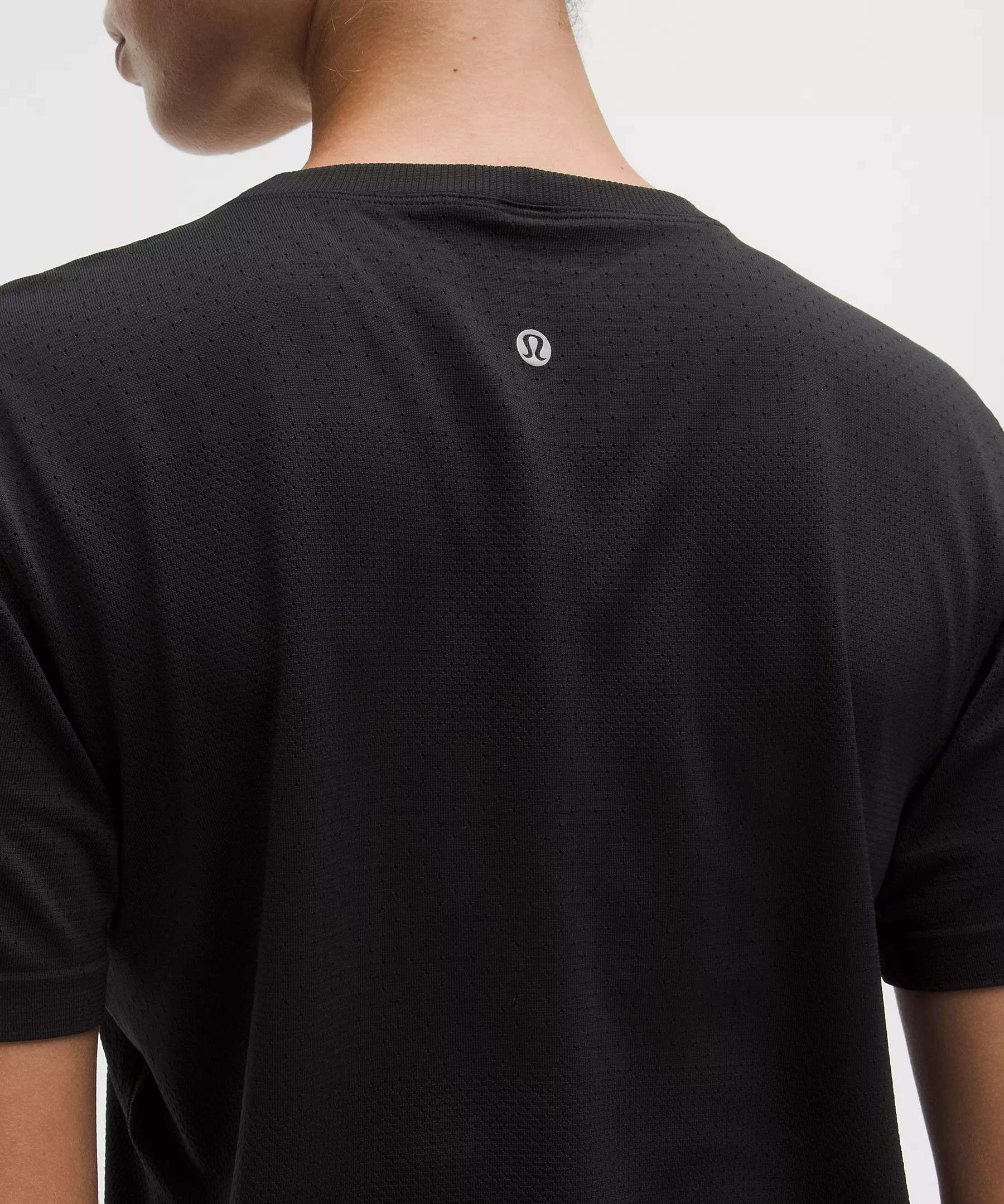 Swiftly Perforated Stripe Short-Sleeve Shirt | Lululemon (US)