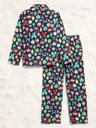 Printed Gender-Neutral Button-Front Pajama Set for Kids | Old Navy (US)